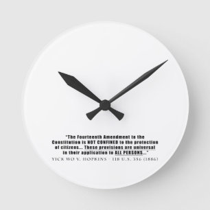 Horloge Ronde La constitution s'applique à TOUTES LES PERSONNES