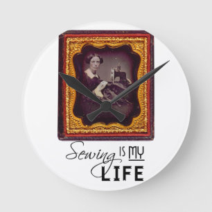 Horloge Ronde La couture est ma vie