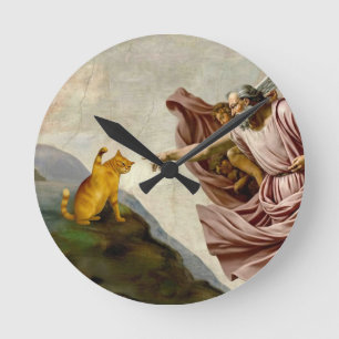 Horloge Ronde La Création de la Perfection Féline