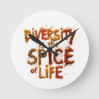 Horloge Ronde La diversité est le sel de la vie - Espace sûr