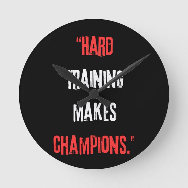 Horloge Ronde La formation dure fait des champions. (Recto)
