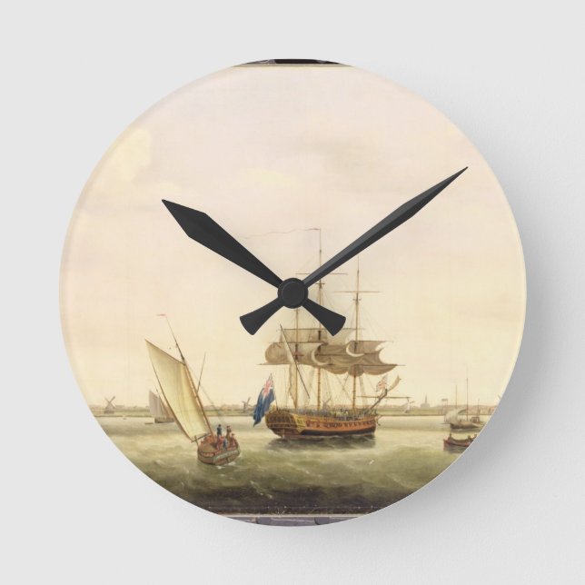 Horloge Ronde La frégate 'Surprise' à l'Ancre du Grand Yarmout (Recto)