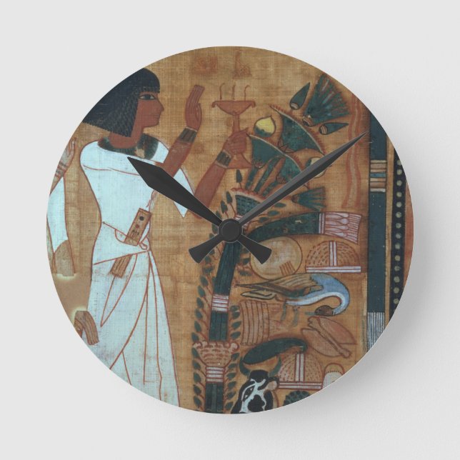 Horloge Ronde La fumigation d'Osiris, page du livre du Th (Recto)