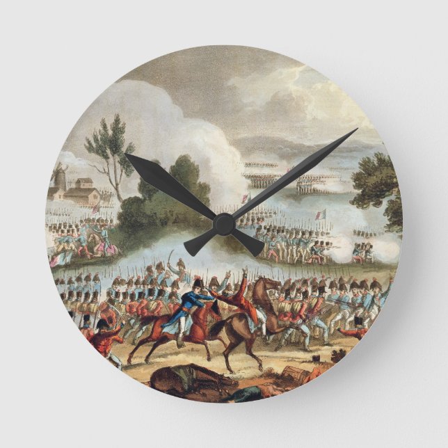 Horloge Ronde La gauche de l'armée britannique dans l'action au (Recto)