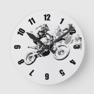 Horloge Ronde La Grande Course - Motocross Racers