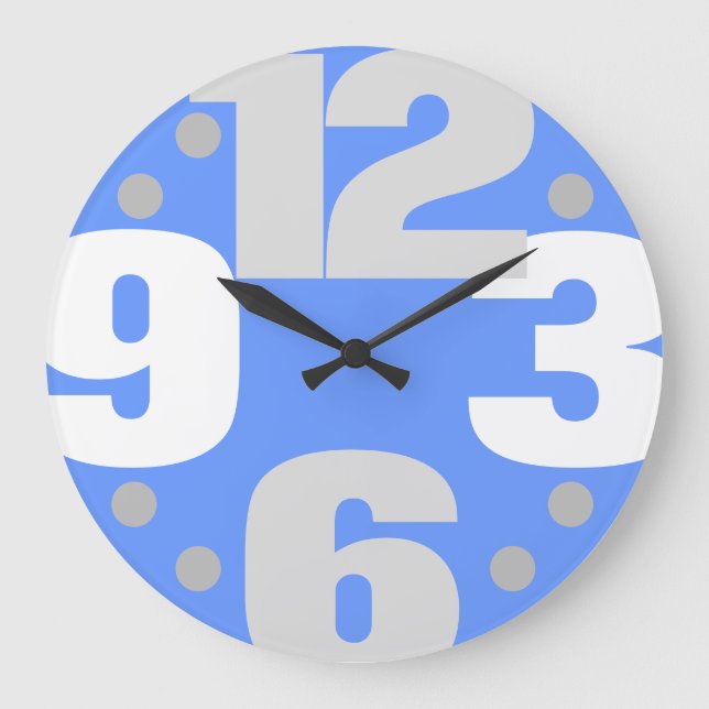Horloge Ronde La Grande Époque - bleu (Recto)