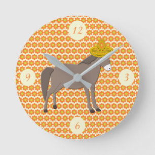 Horloge Ronde La Journée mexicaine des ânes des morts