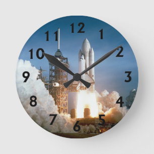 Horloge Ronde La navette spatiale Colombie souffle