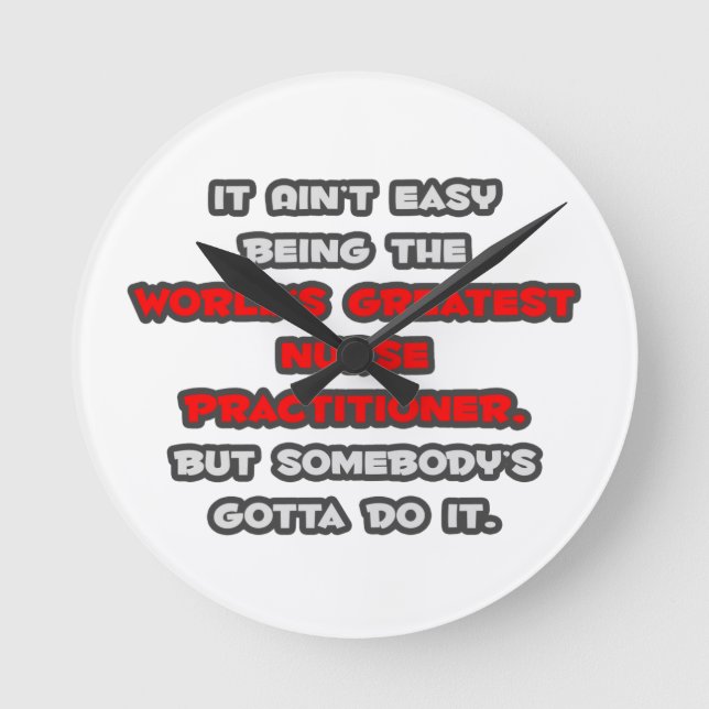 Horloge Ronde La plus grande farce d'infirmière praticienne du m (Recto)