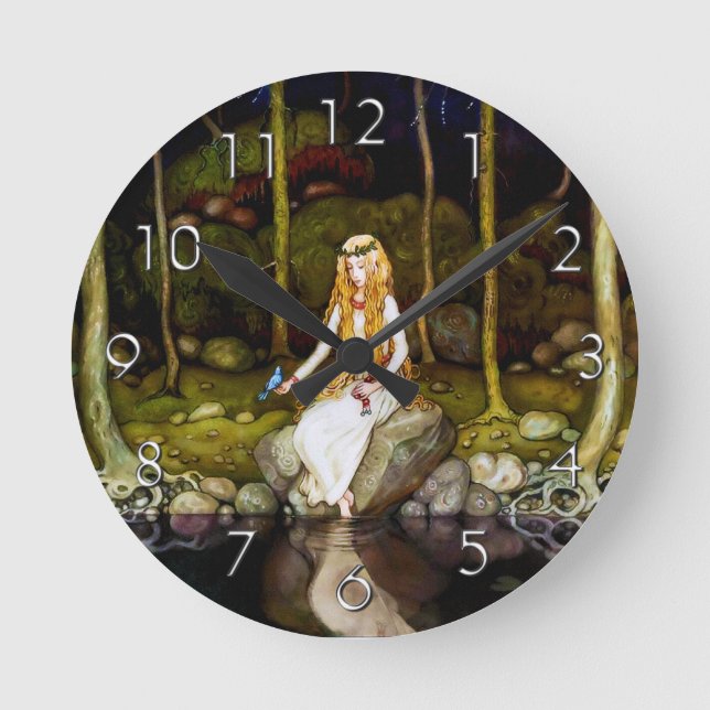 Horloge Ronde La Princesse dans la forêt (Recto)
