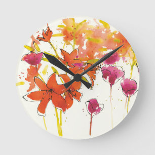 Horloge Ronde La prune de Patty