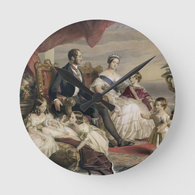 Horloge Ronde La Reine Victoria (1819-1901) et prince Albert (Recto)