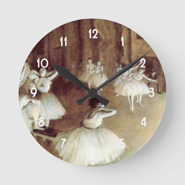 Horloge Ronde La répétition de Degas sur scène (Recto)