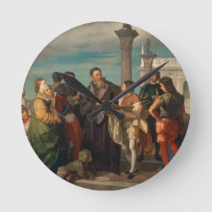 Horloge Ronde La réunion entre Titian (1488-1576) et Verones
