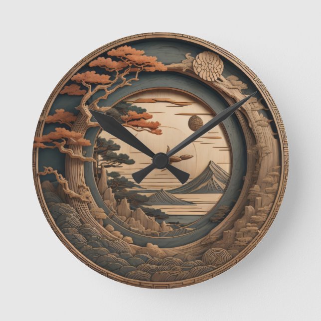 Horloge Ronde La sculpture japonaise (Recto)