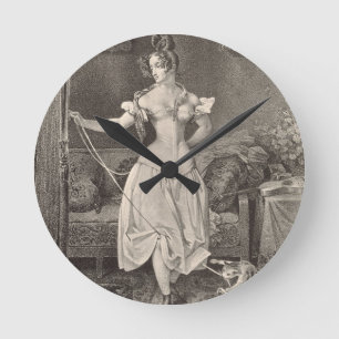 Horloge Ronde La Séjour-dentelle, gravée par Alfred Léon