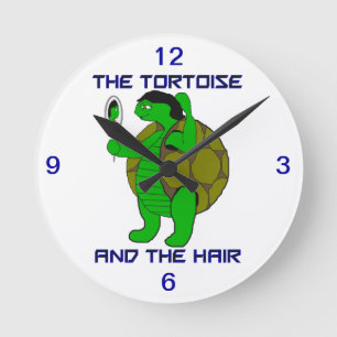 Horloge Ronde La Tortue et l'horloge