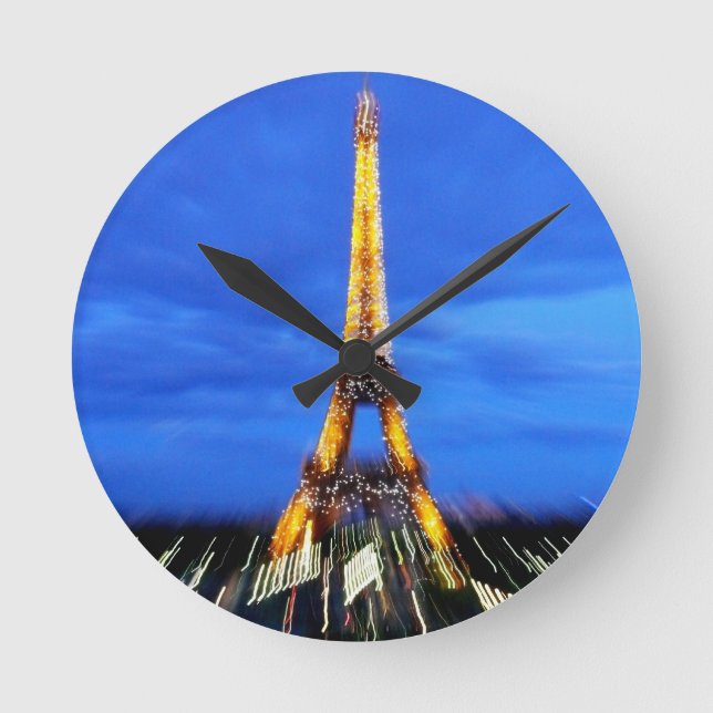 Horloge Ronde La Tour Eiffel de Paris (Recto)