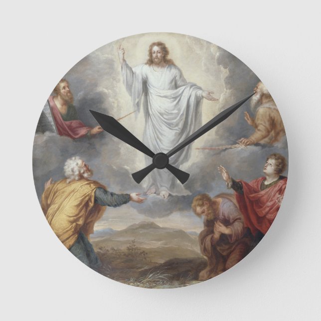 Horloge Ronde La Transfiguration (huile sur cuivre) (Recto)