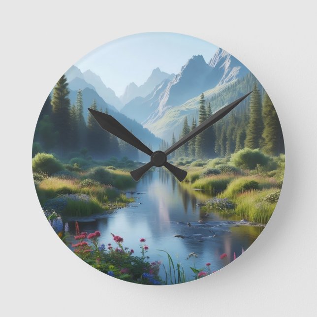 Horloge Ronde La vallée de la rivière Serene (Recto)