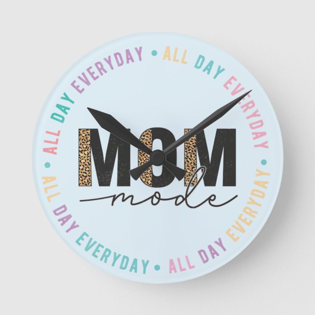 Horloge Ronde La vie de maman (Recto)