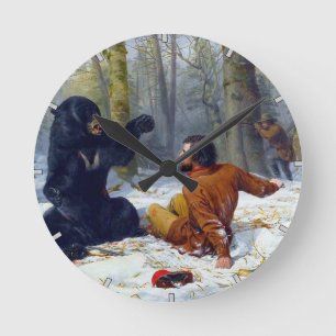 Horloge Ronde La vie d'un chasseur Une situation serrée Arthur
