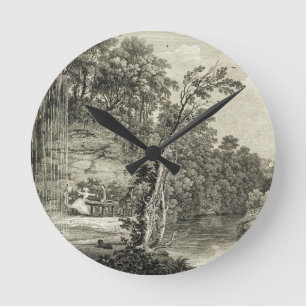 Horloge Ronde La vue du ressort pétrifiant a généralement app