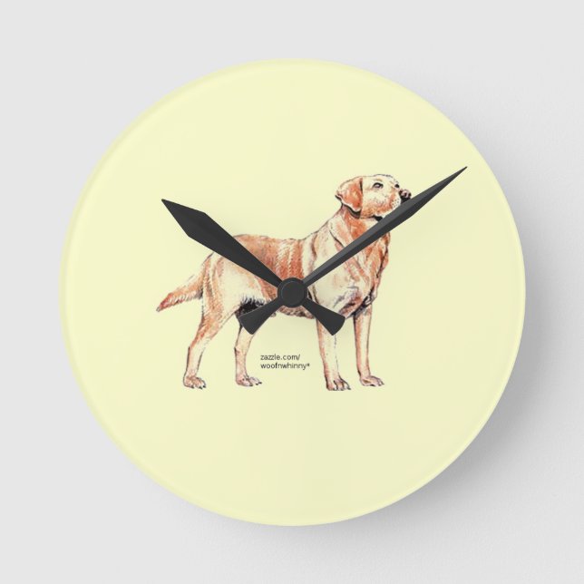Horloge Ronde Labrador Retriever (Recto)