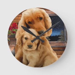 Horloge Ronde Labrador retriever art clock