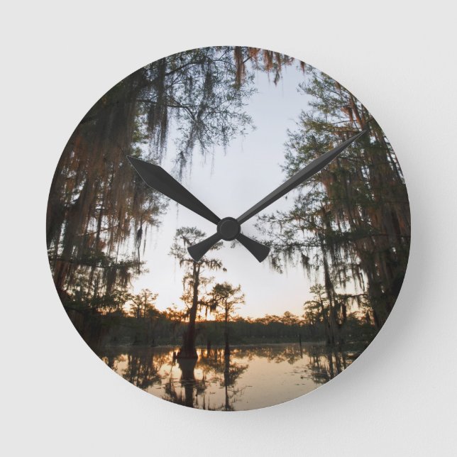 Horloge Ronde Lac Caddo au lever du soleil (Recto)