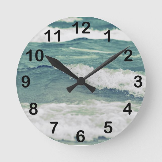Horloge Ronde Lac Michigan Rolling Waves (Recto)