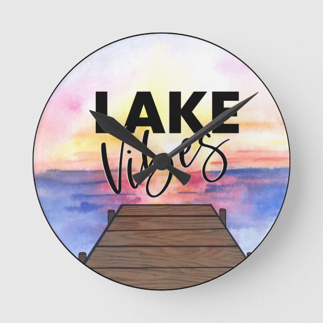 Horloge Ronde Lac Vibes (Recto)