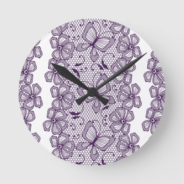 Horloge Ronde Lace pattern with butterflies (Recto)