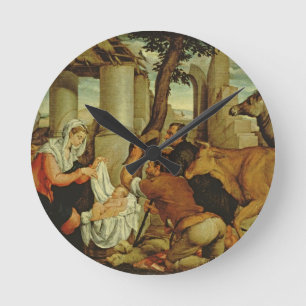 Horloge Ronde L'adoration des bergers