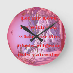 Horloge Ronde Laissez-moi voler avec vous à valentine.png