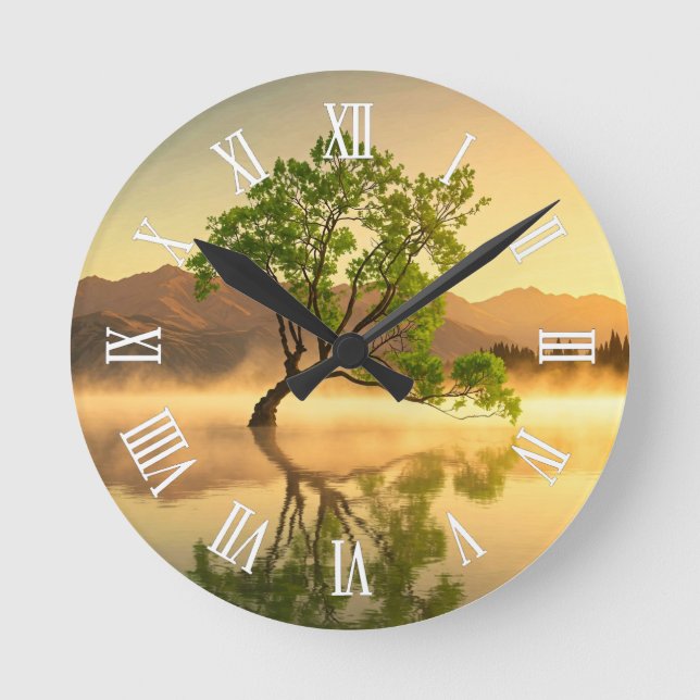 Horloge Ronde Lake Wanaka Tree New Zealand Travel (Recto)