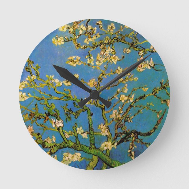 Horloge Ronde L'amandier en fleurs de Vincent van Gogh (Recto)