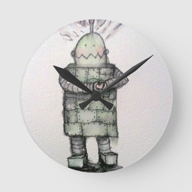 Horloge Ronde L'amour du robot (Recto)