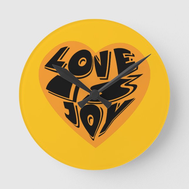 Horloge Ronde L'amour est la joie (Recto)