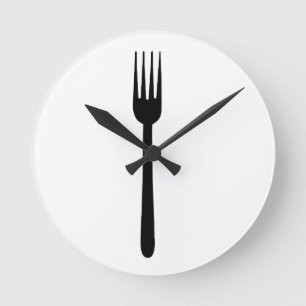 Horloge Ronde L'amour simple de fin gourmet d'art de silhouette