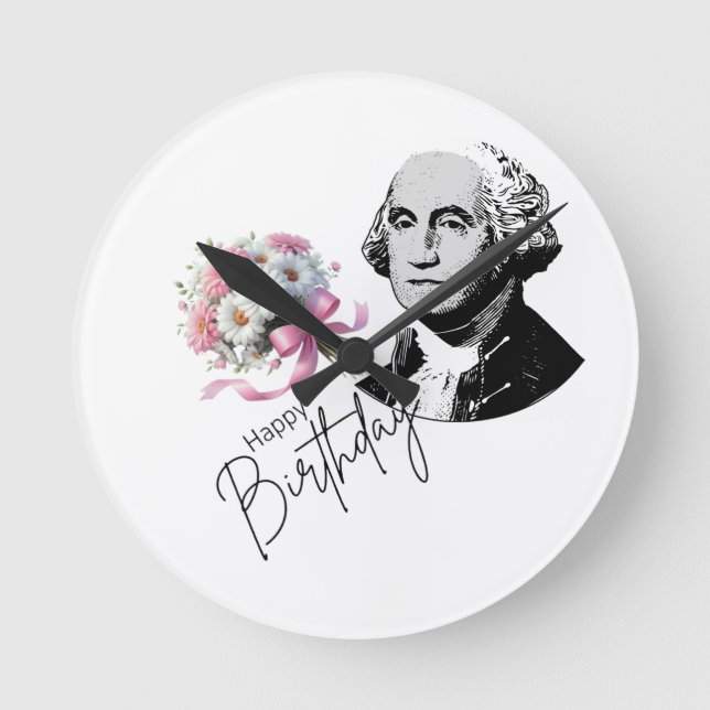 Horloge Ronde L'anniversaire de George Washington (Recto)