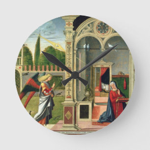 Horloge Ronde L'annonce (huile sur le panneau) 2