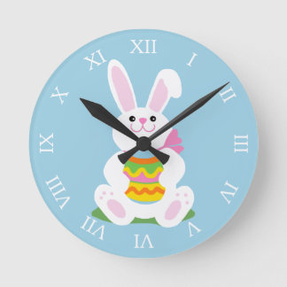 Horloge Ronde Lapin de Pâques