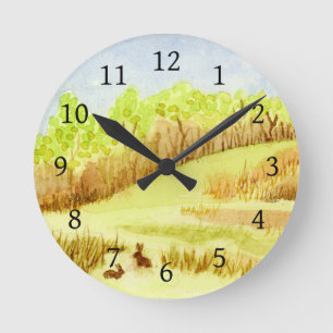 Horloge Ronde Lapins