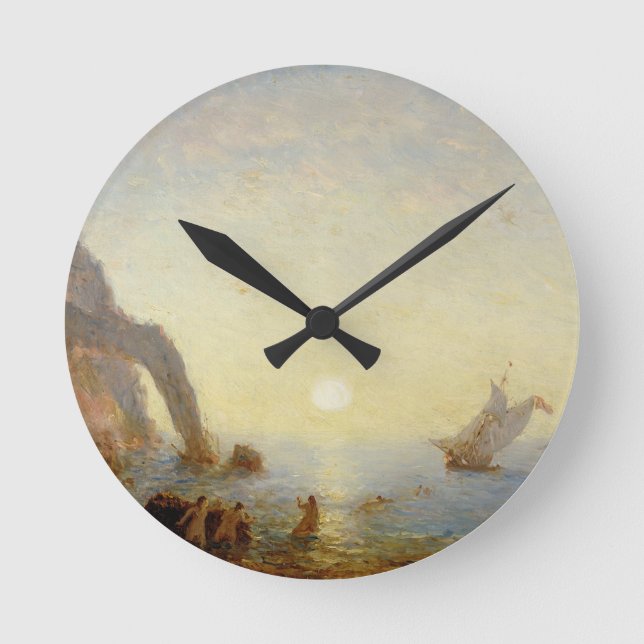 Horloge Ronde L'appel des sirènes (huile sur la toile) (Recto)