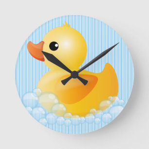Horloge Ronde Large Yellow Duck
