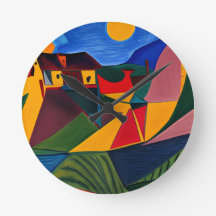 L'art Picasso au coucher du soleil