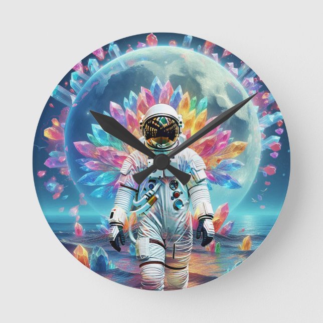 Horloge Ronde L'astronaute Crystal Dream (Recto)
