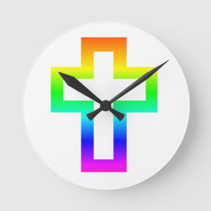 Horloge Ronde Latin (Christian) Cross
