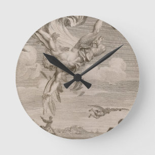 Horloge Ronde L'automne d'Icare, 1731 (gravure)